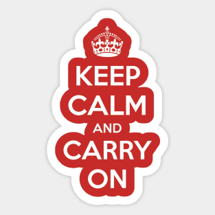 Keep Calm and Carry On Sticker